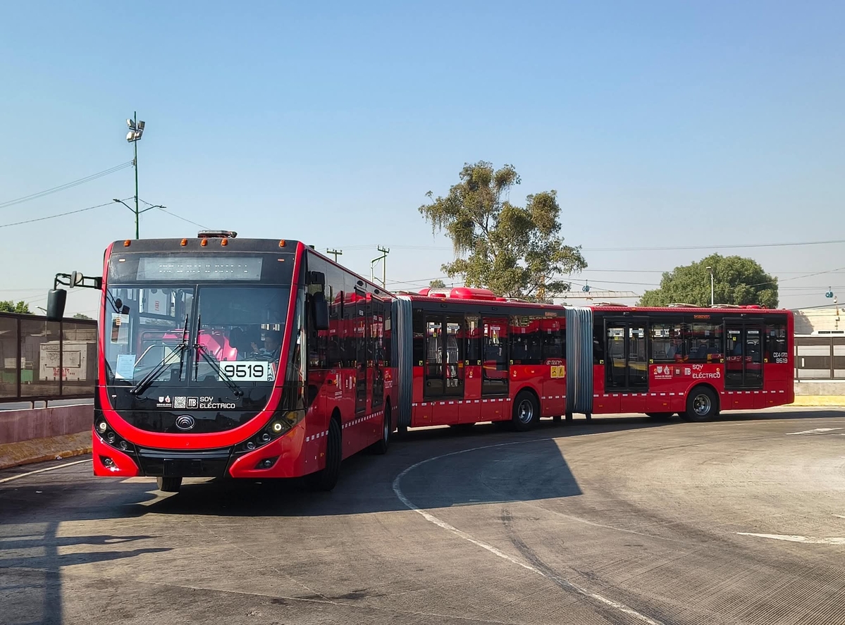 Los autobuses ecológicos de Yutong comienzan a circular por las calles de Ciudad de México