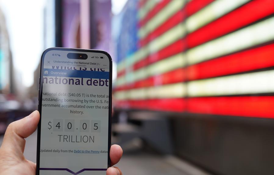 Deuda nacional de EEUU supera los 40 billones de dólares: Departamento del Tesoro