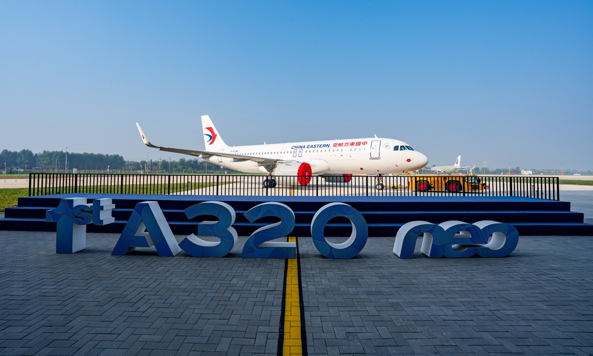 Airbus entrega a China Eastern Airlines el primer avión de la segunda línea de ensamblaje del A320 en Tianjin