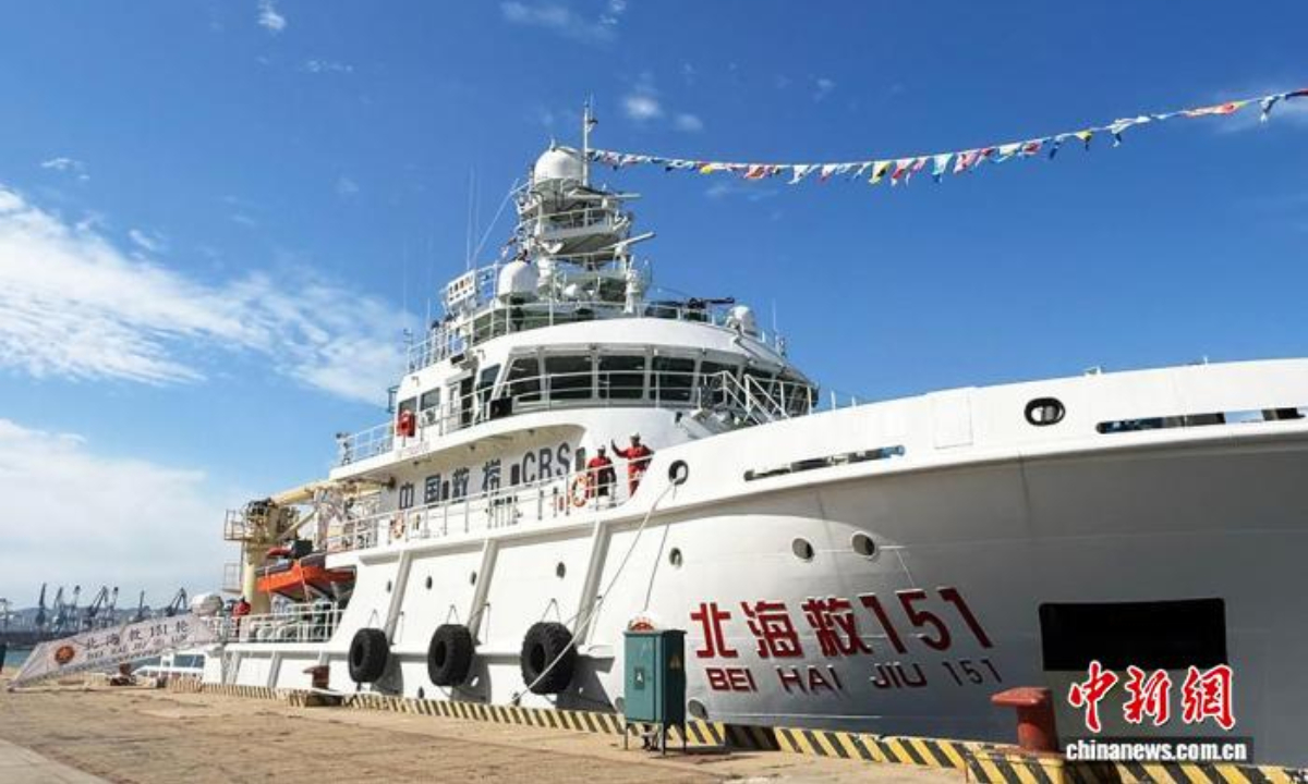 Entra en servicio el buque de rescate de fabricación nacional china Beihai Jiu 151