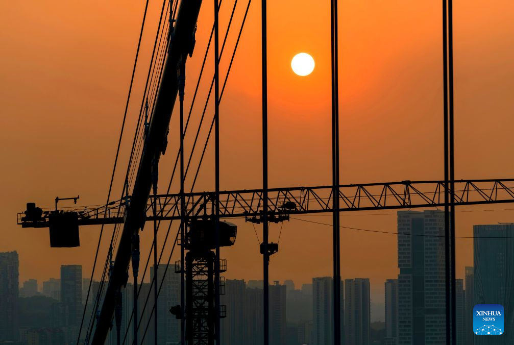 Sección de Xiamen del puente Xiamen-Kinmen en construcción