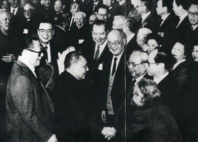 Deng Xiaoping se entrevist� con la comisi�n de redacci�n de la Ley B�sica de Hong Kong