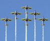 Exhibición de vuelos acrobáticos de pilotos brasileños en Uruguay \r\n