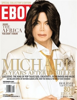 Michael Jackson aparece en la portada de una revista, diciendo que no tomará en cuenta las noticias negativas 