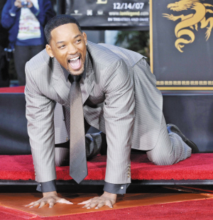 Will Smith deja huellas en el Camino de la Fama, deseando llegar a ser presidente norteamericano dentro de 10 años