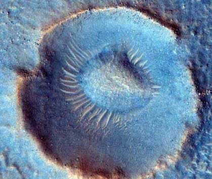 NASA: Sonda fotografía “ojo azul” de Marte