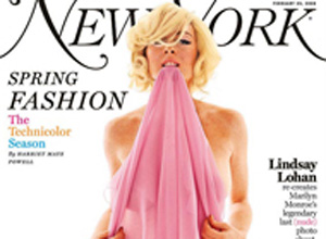 Lindsay Lohan en topless emula a Monroe en una sesión fotográfica 