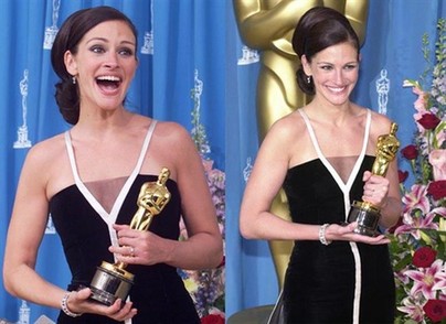 Julia Roberts nombrada la persona con más estilo en los Oscars