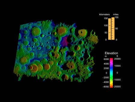 La NASA obtiene las mejores imágenes del polo sur de la luna