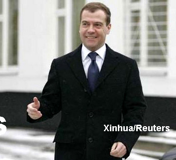 Medvedev gana elecciones presidenciales de Rusia, según datos oficiales