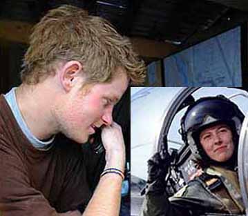 Medio inglés revela que el príncipe Harry flirteó a aviadora militar