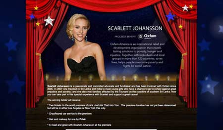 Scarlett se vende a sí misma en eBay