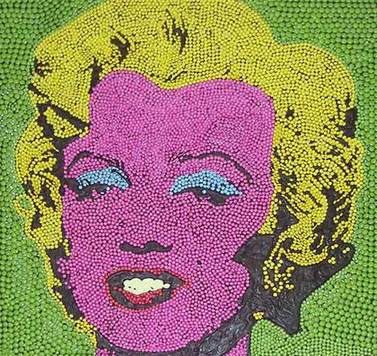 Recrean famosas obras artísticas con chocolate Smarties