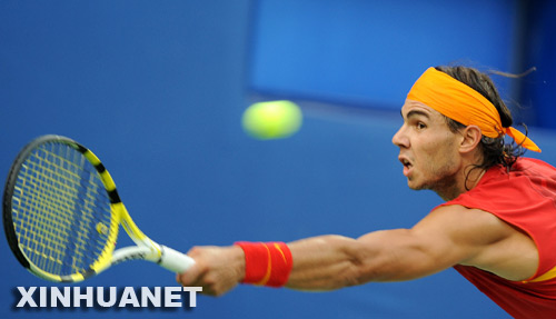 El tenista español Rafael Nadal se impuso por 3-0