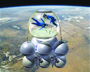 EEUU construye nave espacial transparente en forma de acuario de pez para observar paisaje espacial desde los 360 grados