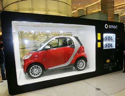 Aparece en Beijing aparato de venta automática de automóvil Smart de Mercedes Benz