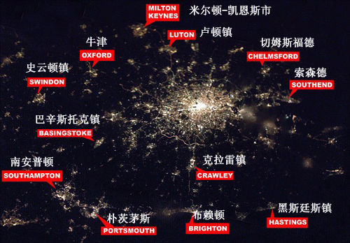 Potos panorámicas nocturnas de ciudades de la Tierra tomadas desde el espacio