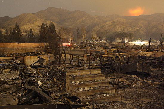 Foto satelital: Incendios causan grandes pérdidas al estado de California como si fuera impactado por un proyectil nuclear