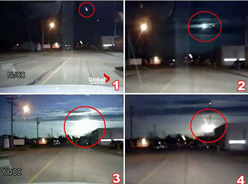 “Supermeteorito” cae como un enorme fuego artificial en Canadá