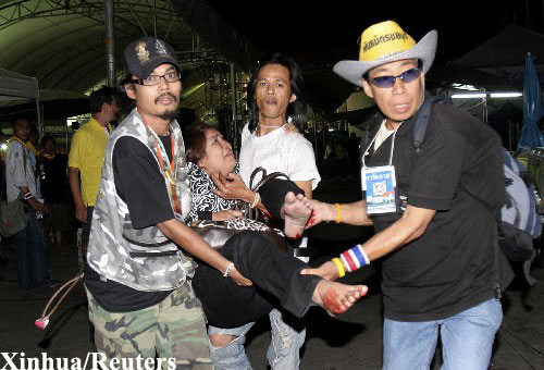 Más de 30 opositores heridos por estallido de granada en Tailandia