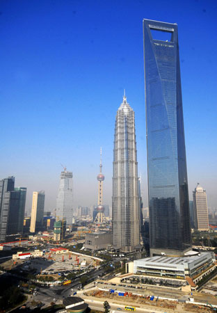 Shanghai construye edificio más alto de China