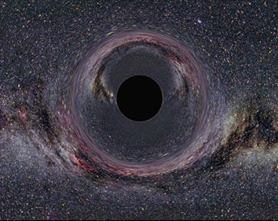 Escena espectacular del sistema de la Vía Láctea tomada por telescopio En el centro hay un enorme agujero negro