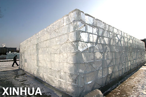 Celebran en la provincia de Jilin exposición de escultura en hielo