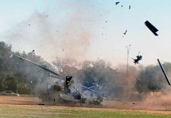 Caída de helicóptero militar Black Hawk norteamericano deja un saldo de un muerto y 5 heridos en recinto universitario