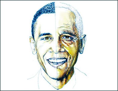 “Figura futura” de Obama retratada por medios: prematuramente senil