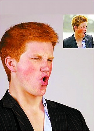 Joven de apariencia parecida a la del principe Harry