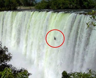 Joven brasileño establece nuevo récord de caída de catarata en canoa a una altura de 38,7 metros