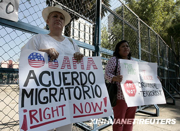 Mexicanos manifiestan contra Obama en el primer día de su visita