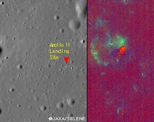 (Foto) La sonda lunar japonés no encuentra huellas de alunizaje del cosmonauta norteamericano, lo que demuestra que nunca estaba allí