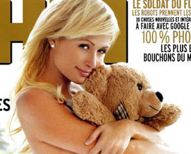 Paris Hilton aparece en la portada de una revista con el cuerpo al semidesnudo