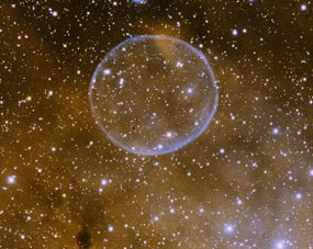 Un aficionado a la astronomía logró captar la imagen de una super “burbuja de jabón” en el espacio