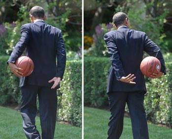 Obama recibe a campeón general de WNBA y luego juega hábilmente a baloncesto