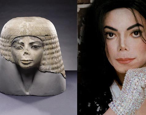 ¿Había Jackson hace 3.000 años?Un busto de Egipto Antiguo es muy parecido al Rey de la Música Rock