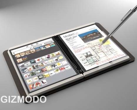Microsoft desarrolla secretamente computadora de panel llano y con diseño de hojear como libro