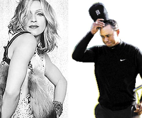 Se informa que Madonna también es amante de “Tigre” Woods