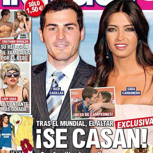 Iker Casillas se casará con Carbonero, medios españoles