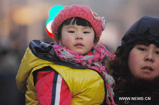 Temperatura de Beijing cae a nivel más bajo en diez años por ola de frío
