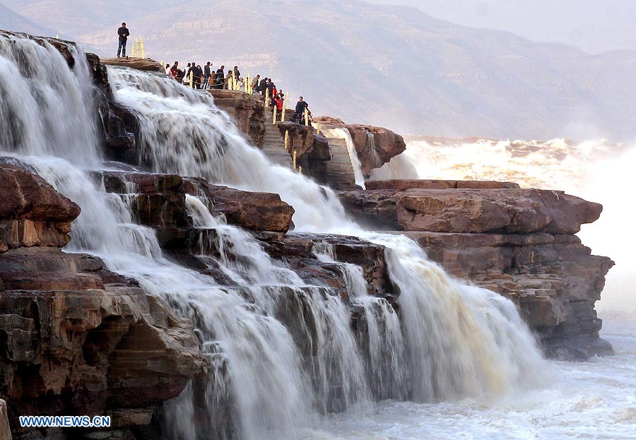 Cascada Hukou del Río Amaraillo, Shanxi
