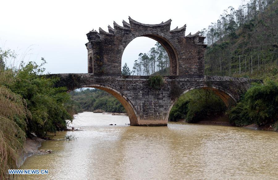 Puente Taiping, con más de 200 años de antigüedad 
