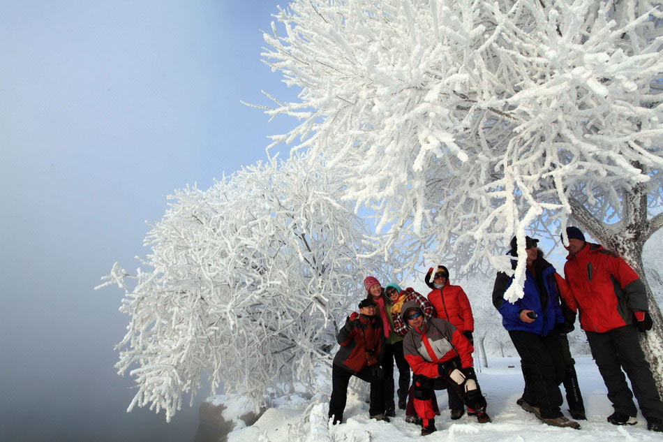 Isla nevada atrae a los turistas en Jilin 