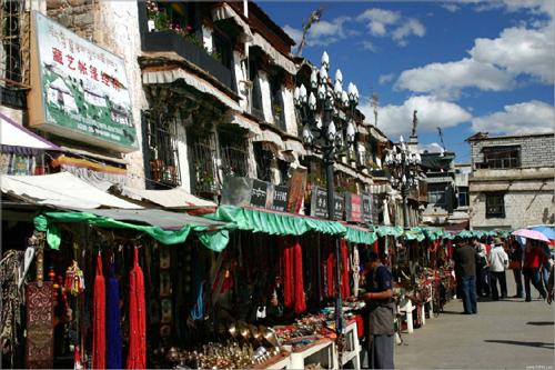 Renuevan distrito antiguo de Lhasa