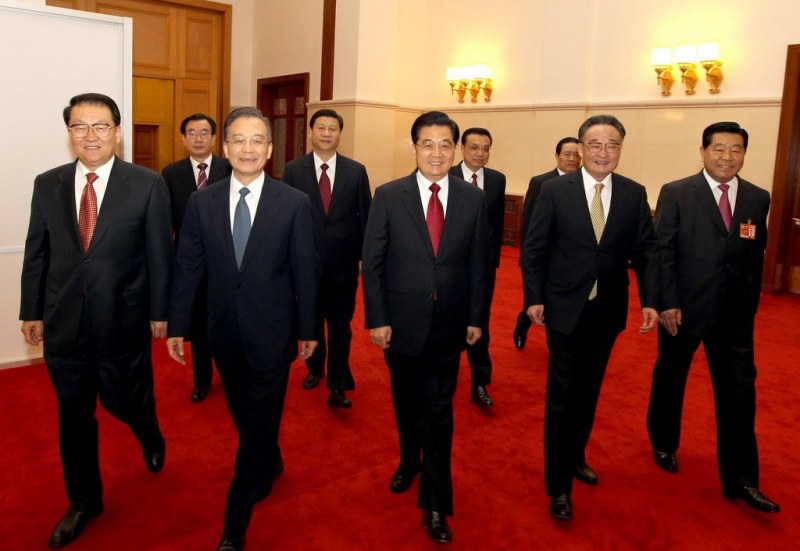Fotografías de la entrada de los líderes chinos en cada dos sesiones (4)