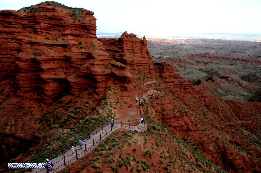Gansu: Paisaje de topografía Danxia en Zhangye 