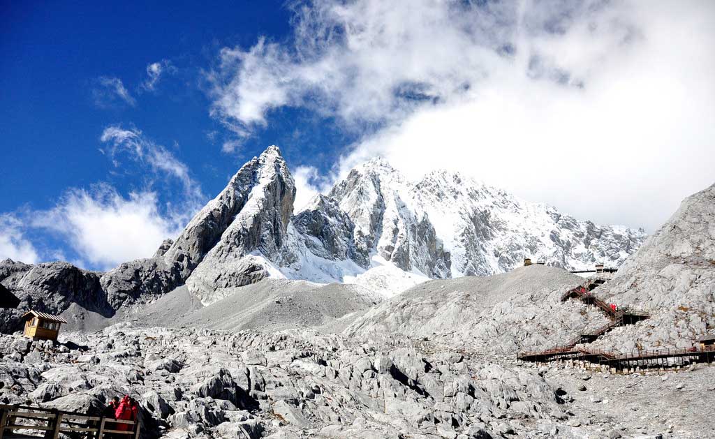 Montaña nevada Yulong de Lijiang