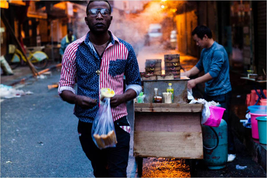 Calle africana en Guangzhou